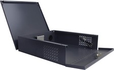ENS Heavy-Duty DVR/NVR Lock Box, 18"x24"x5", Steel Construction, Cooling Fan