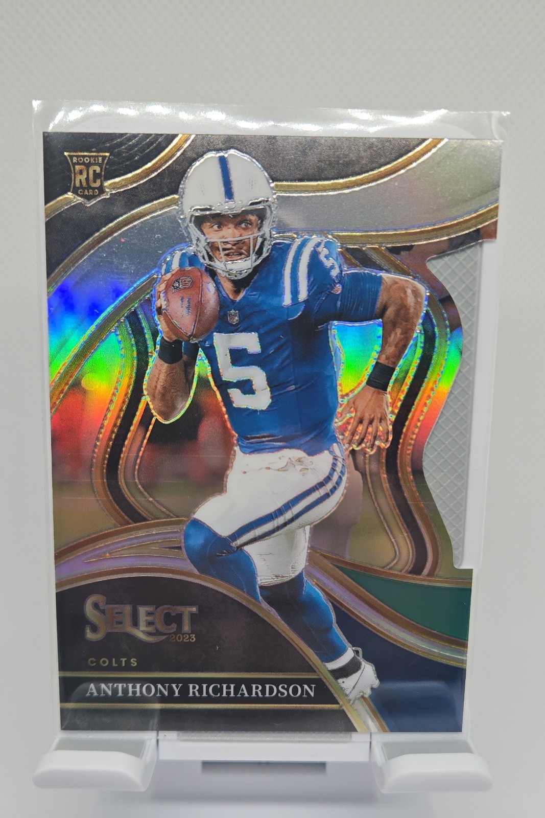 2023 Select - Club Level Anthony Richardson 297 Black & Green Prizm Die-Cut (RC)