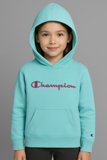 Kids Sweatshirts Champion Girls Youth Heritage Fleece Pull On Hoody Hood S ni a