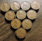 Roll of 50 1934 D Lincoln Cents G-VF