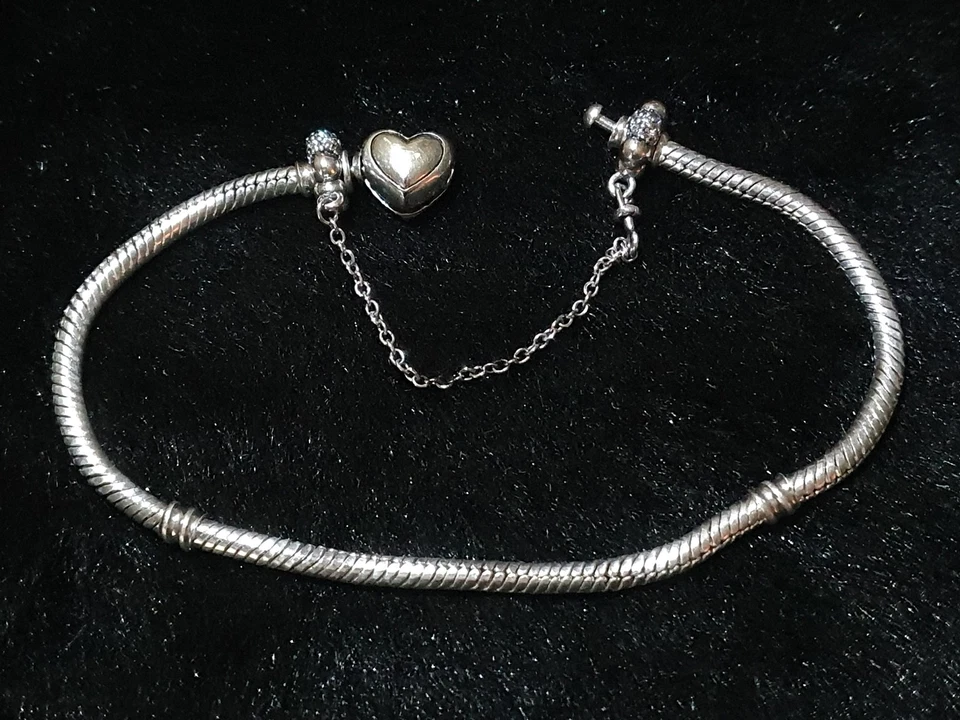 Sicherheitskette  « BEADS und PAVE » für Pandora armband. Neu.