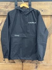 Coldplay Music Of The Spheres Tour Windbreaker Jacket Black Mens Sz M