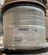 Cat6A Plenum (CMP) Ethernet Cable – 1000ft (305m) – White | Berk-Tek by Leviton