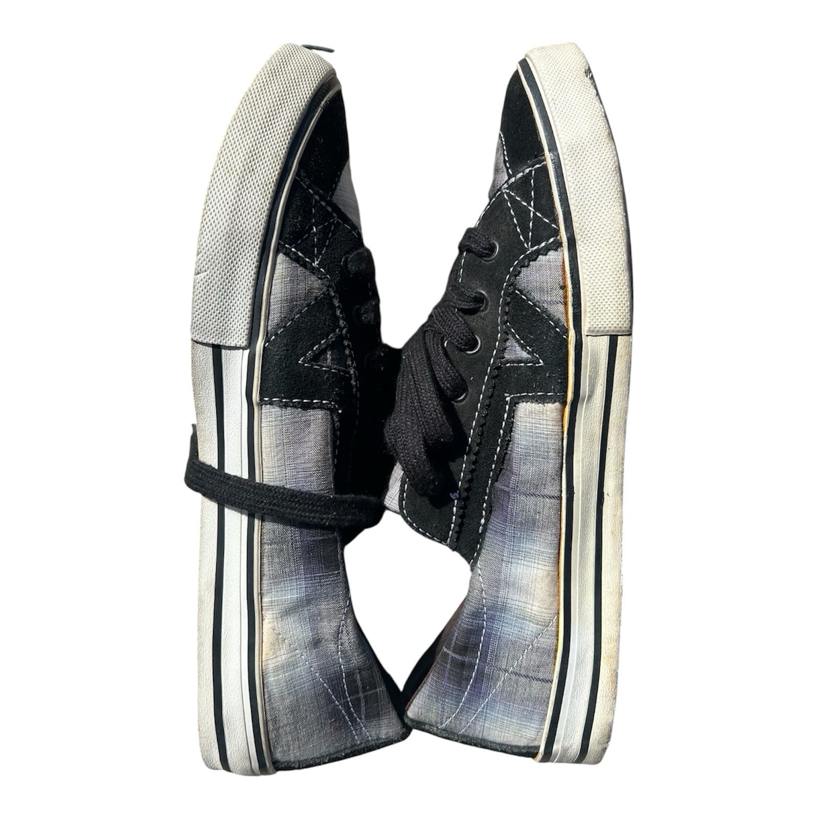 90s VANS Woman’s Shoes Size 9.5 Black Rare Vintage Goth Punk Grunge Skater Shoes thumbnail 10