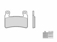 Brembo Street Sintermetall BremsbeläGe - 07HO45SA