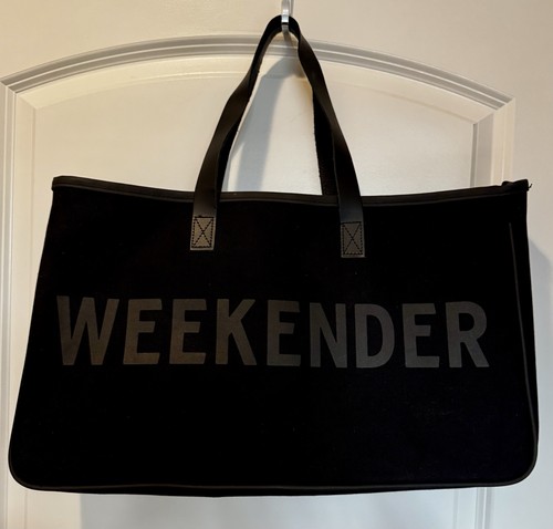 Santa Barbara Design Studio XL Tote Bag 19x 11.5”x 6” Weekender, Leather Trim