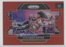 2022 Panini Prizm WWE Red Prizm 278/299 Kayden Carter #95 fm0