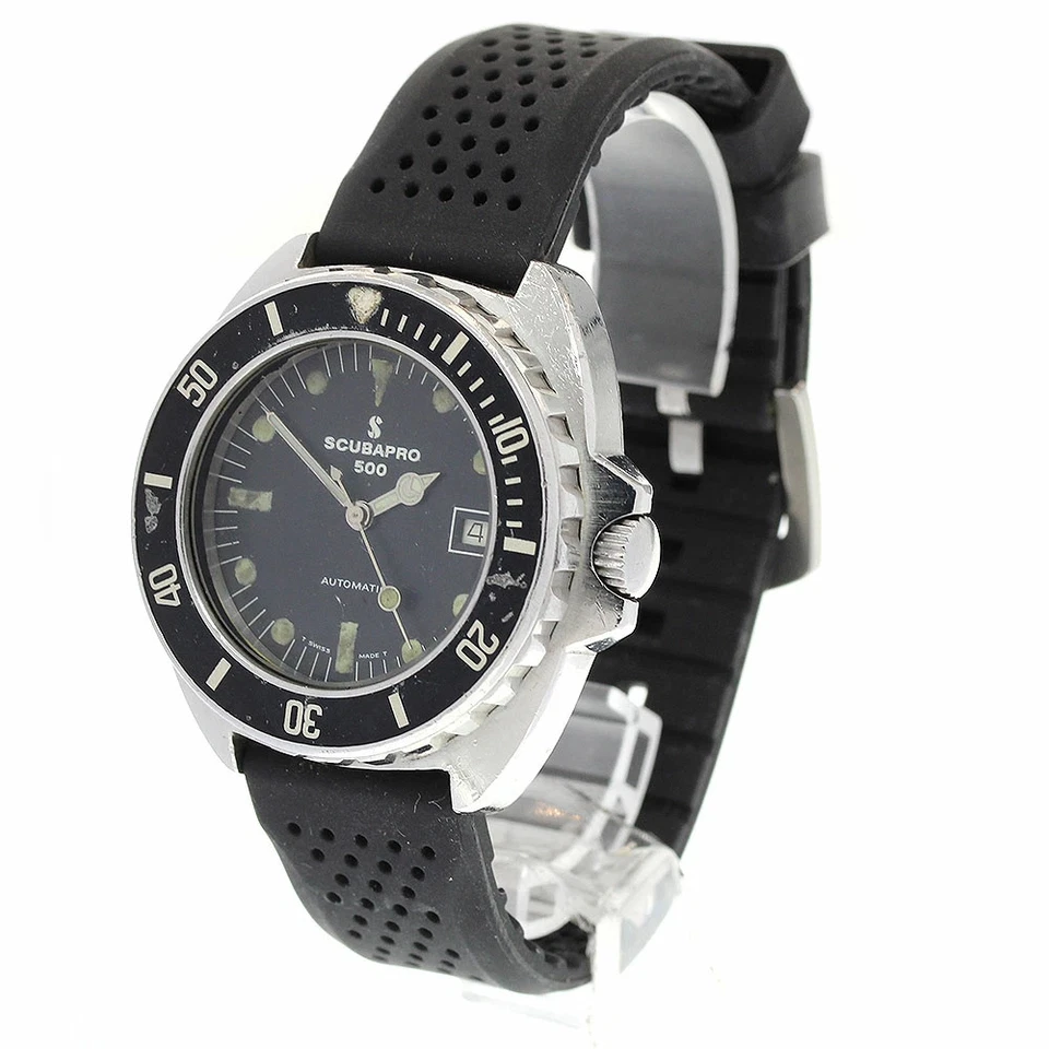 SCUBAPRO 67155 Fecha Cuerda Automática Hombre _834384 Usado Foto 2 de 4