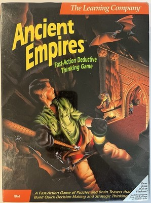 Ancient Empires Big Box IBM PC DOS Windows Sealed The Learning Company Game