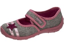 Fischer Scarpe Da Casa Per Bambine Mary Jane Ballerina Glitter Stella 632344