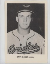 1966 Sports Service Baltimore Orioles Steve Barber 0q3
