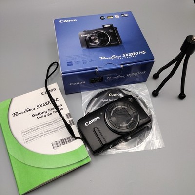 Canon PowerShot SX280 HS 12.1MP Digital Camera - Black for sale