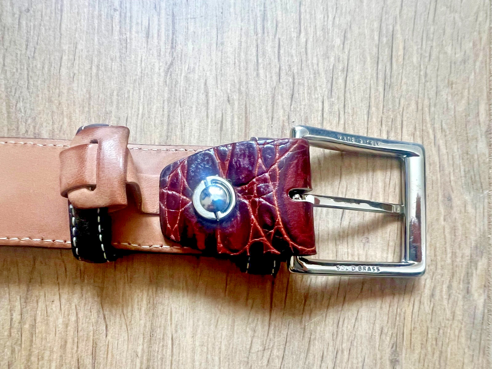 Robert Charles Patchwork Leather Belt - image 5