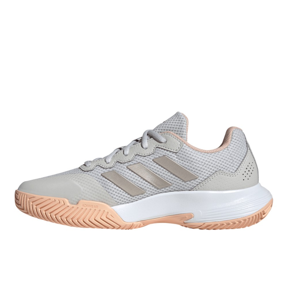 adidas Gamecourt 2 Tennis  Womens Grey Sneakers Athletic Shoes IH2969 thumbnail 3