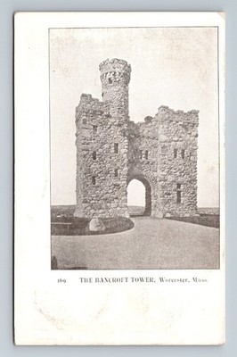 Worcester,MA The Bancroft Tower Massachusetts Vintage W. M. Waite 1904 Postcard