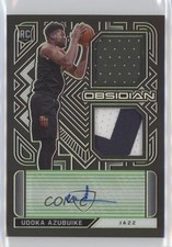 2020 Obsidian Rookie Jersey Ink Electric Etch Green /15 Udoka Azubuike Auto 07rd