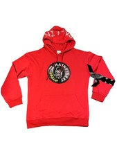 Gorillaz Hoodie Mens XL Red Basketball Graphic Rhinestone Bandana Kobe Bryant