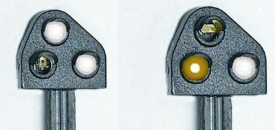 Bodensignal-Set Modern Gelb Train Tech GK4 Signale