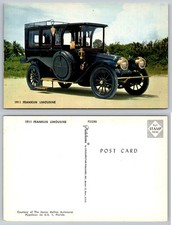 1911 Franklin Limousine Vintage Car Postcard James Melton Autorama Florida