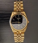Vintage 1991 Seiko SQ 5Y23-8A69 ' G/P Day-Date Quartz Watch, Factory Bracelet