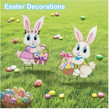 Bunny Yard Signs for Easter Decor