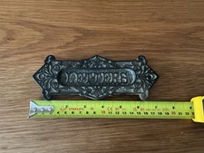 Antique, Victorian Small cast iron Letter Box