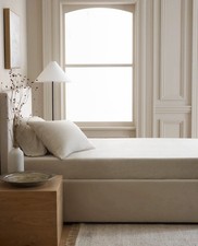 Quince King Fitted Sheet 2 Pillowcases Linen Natural Chambray 3pc 144 Retail