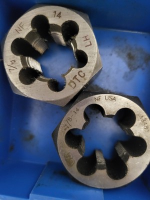 Hex re-threading die 7/8- 14