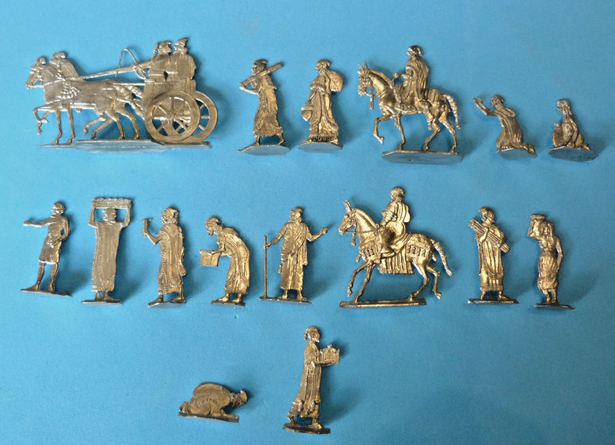 Lot De 25 Figurines En étain - Plats - Divers - Occasion