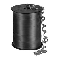 "KräUselband Gewellte Luftballon Schnur Metallisch 3/16\" 500 Yards Schwarz"