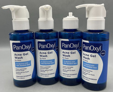 4x PanOxyl Acne Gel Wash for Face with 2 Salicylic Acid 3 fl oz each