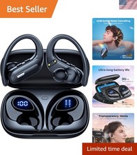 Active Noise Cancelling Wireless Earbuds Bluetooth 5.3 Headphones 90H Playtim...