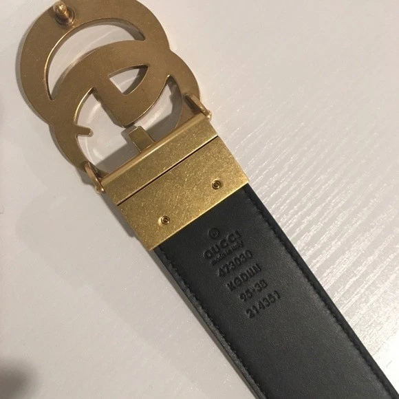 Auténtico Cinturón Supremo Reversible Gucci GG Talla 95cm Ajuste Cintura 32-34 Foto 3 de 3