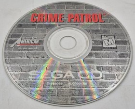 CRIME PATROL SEGA CD DISC ONLY AUTHENTIC ORIGINAL RARE FMV LIGHT GUN GAME LASER