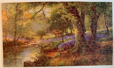 A FOREST GLADE, deer, stream in woods 360 pieces figurals jigsaw puzzle R. TUCK
