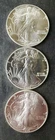 1987, 1988, and 1989 $1 American Silver Eagle Dollars