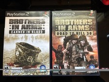 Brothers in Arms Road to Hill 30 & Earned in Blood - Playstation 2 PS2 Games CIB