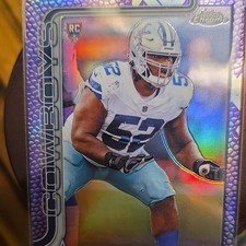 2025 Topps Chrome Tyler Booker Rookie #381 Dallas Cowboys Purple Refractor 69/75