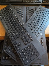 HP SK-2064 Wireless Slim Black Keyboard LOT OF 4  NO USB PARTS / PLEASE READ 