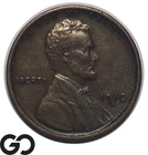 1910-S Lincoln Cent Wheat Penny, Better Date, Choice Unc