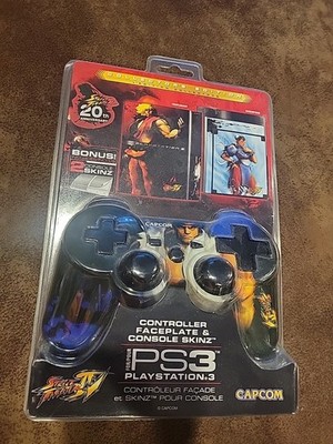 Playstation 3 Controller Faceplate and Console Skin for PS3 Street Fighter 4 New