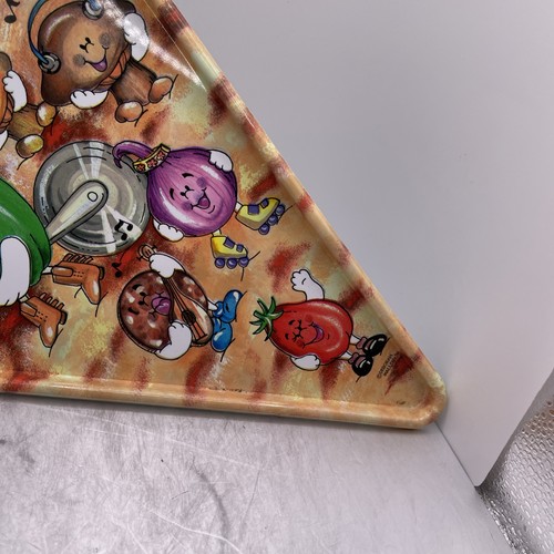 Vintage 90s Deborah Mallow Pizza Slice Shaped Plastic Party Plates - One Plate - Picture 3 of 7