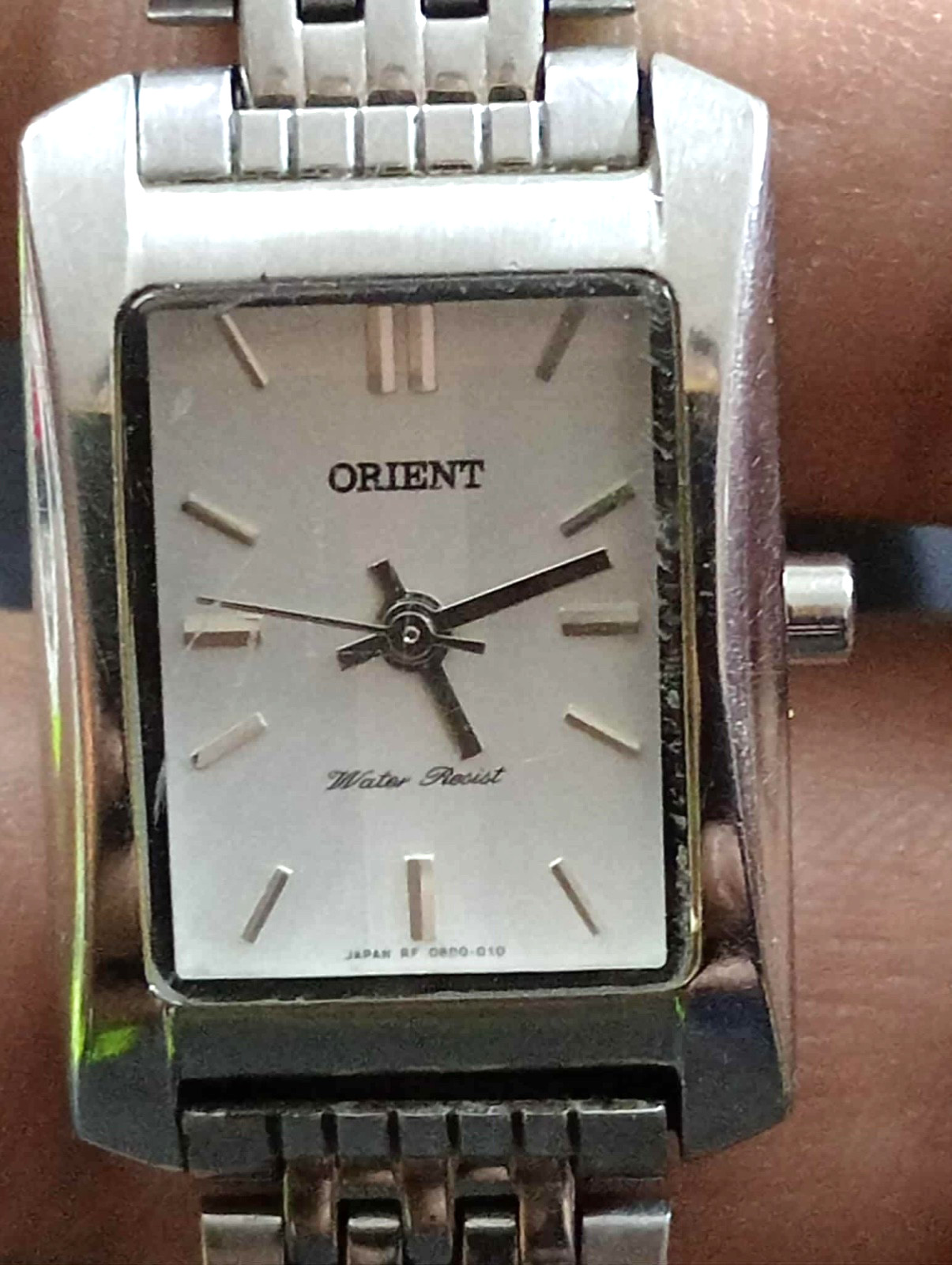 Orient Stainless Steel Rectangular Quartz Watch –… - image 1