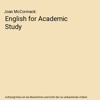 English for Academic Study, Joan McCormack
