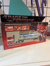 Vintage 1984 TRANSFORMERS G1 Optimus Prime Complete W  Original Box  MINT