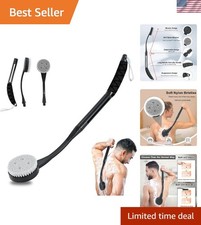 Ergonomic 20.5" Shower Brush for Body - Lightweight and Portable for Men  Women