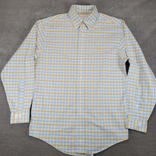 Brooks Brothers 346 Mens Medium Non-Iron Supima Cotton Plaid Button Down Shirt
