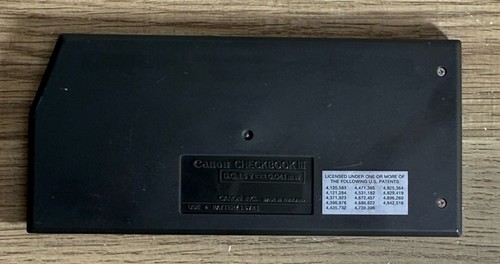 Canon Checkbook III Money Manager Personal Calculator – Untested - Picture 5 of 9