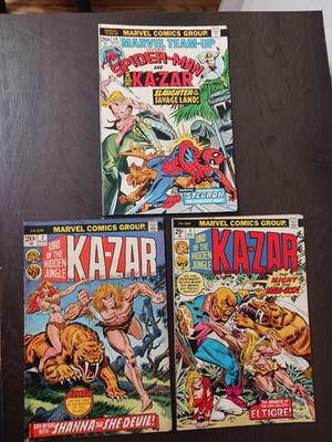 Marvel Team-Up #19 (1974) 1st Appearance Stegron Key Issue + Ka-Zar #2 and 3 LOT
