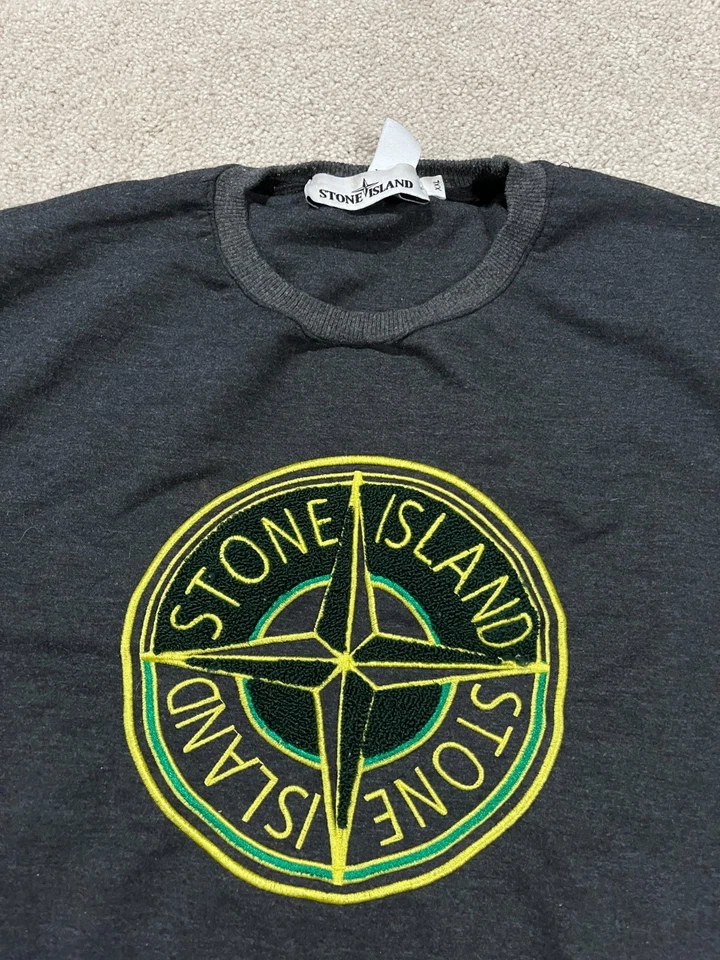 Camisa Stone Island Para Hombres 2xl Xxl Gris Suéter Exterior Informal Manga Larga Foto 2 de 4